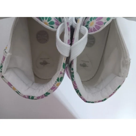 Rocket Dog Jazzin High Top Sneakers Women's 8.5 Pastel Floral Canvas Shoes Daisy - Picture 14 of 16